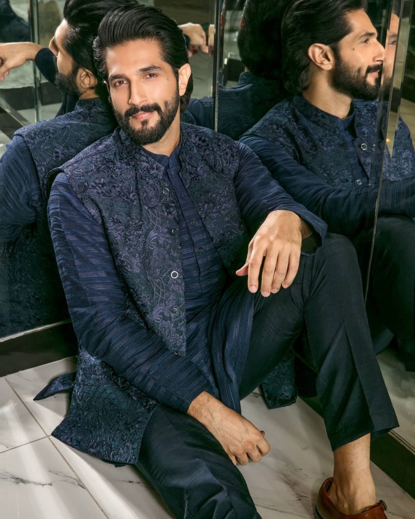 Maya Ali And Bilal Ashraf Flaunting Their Chic Style In HSY'S Latest Collection