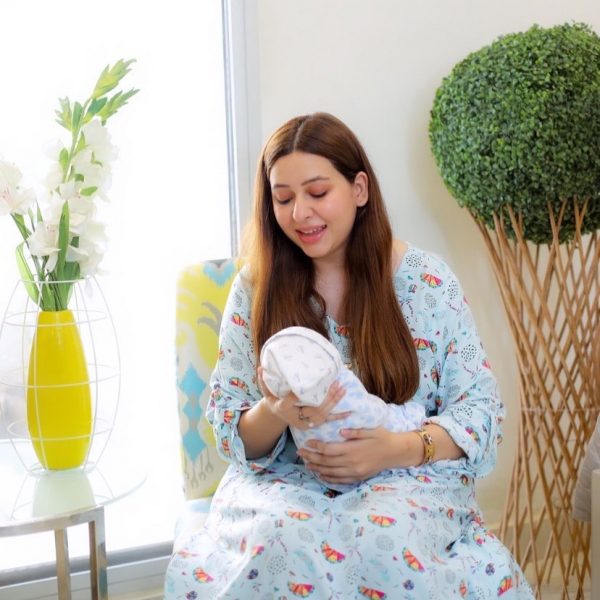 Adorable Pictures Of Rabia Anum With Her Newborn