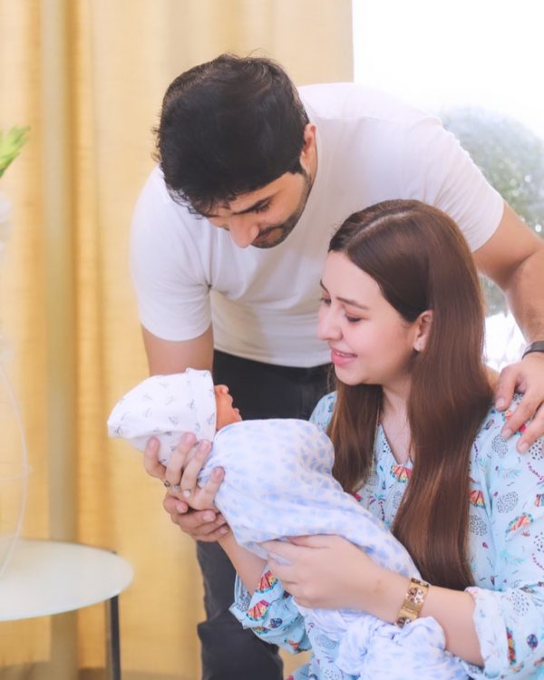Adorable Pictures Of Rabia Anum With Her Newborn