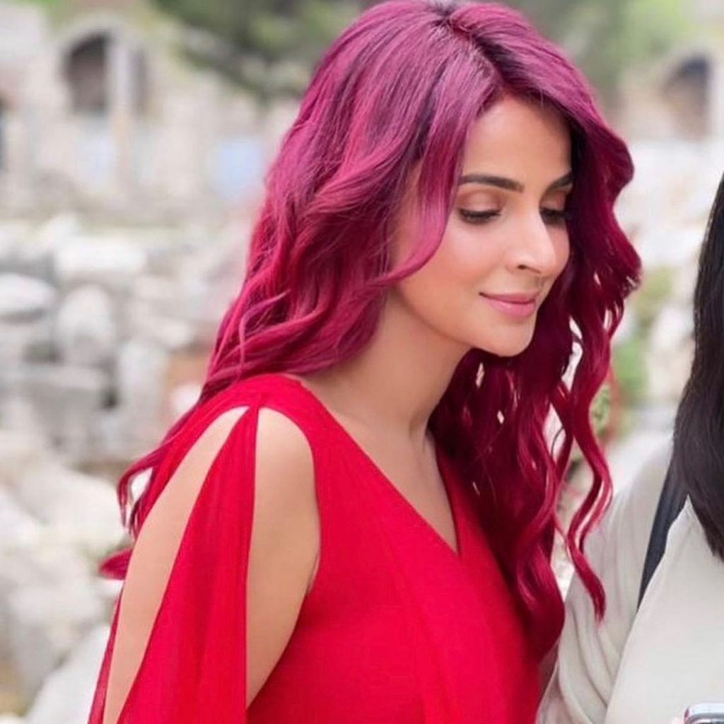 BTS Pictures Of Saba Qamar From Her Upcoming Project