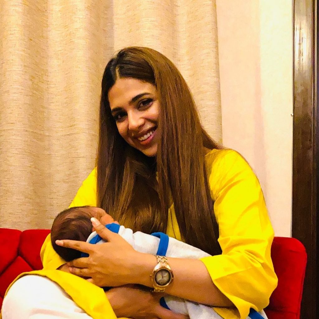 Sonya Hussyn Goes To Visit Iqra And Yasir’s Baby