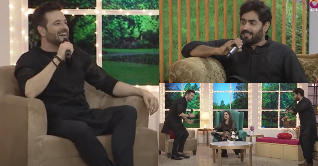 Abrar-ul-Haq And Mikaal Zulfiqar Showing Their Singing Prowess Together