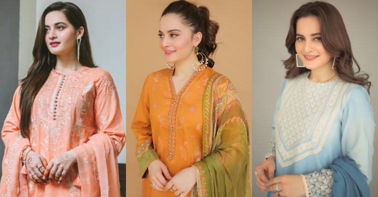 Aiman Khan Looks Refreshing In Eastern Summer Outfits