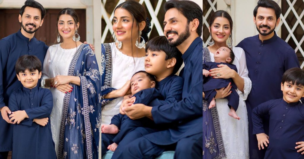 Adorable Family Portraits Of Bilal Qureshi And Uroosa Bilal From Eid-ul-Adha Day 1