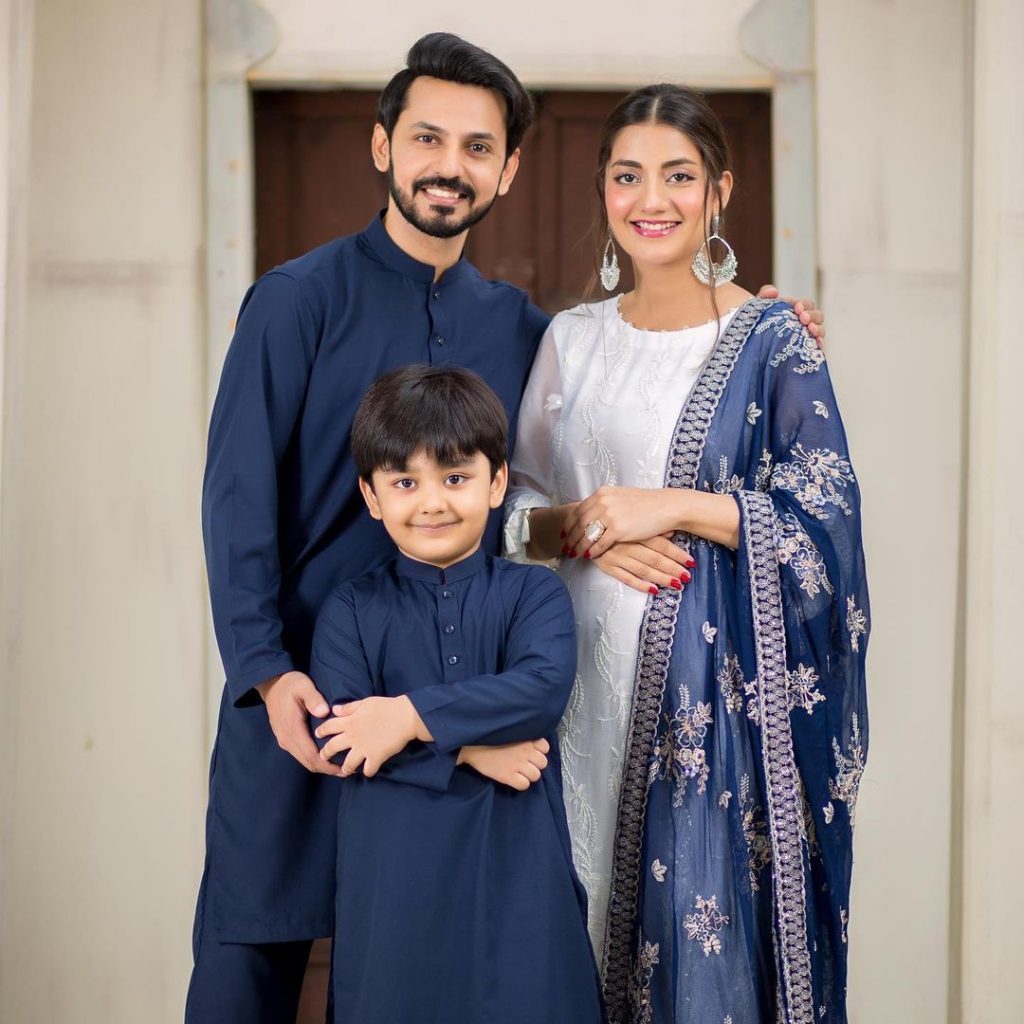 Adorable Family Portraits Of Bilal Qureshi And Uroosa Bilal From Eid-ul-Adha Day 1