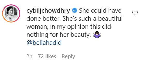 Cybil Chowdhry Criticized For Her Comments About Bella Hadid's Dressing