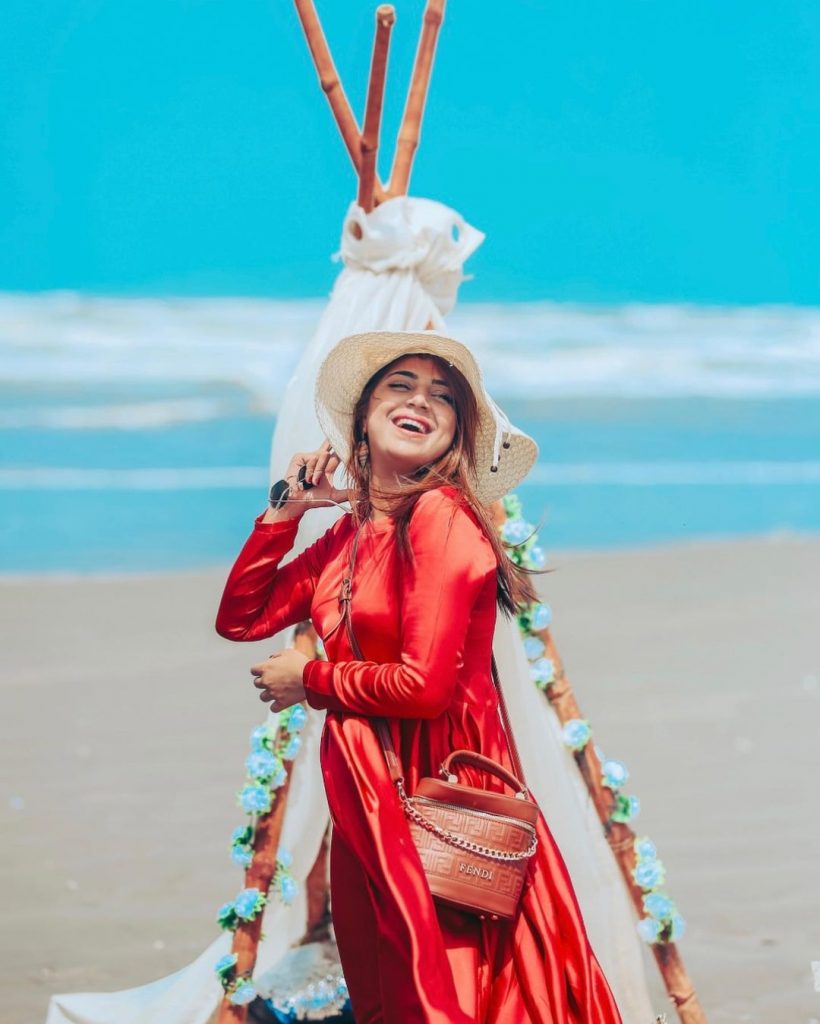 TikTok Star Dr Madiha Khan's Adorable Birthday Shoot At Beach