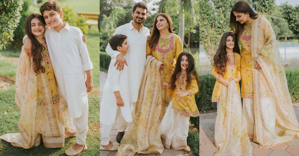 Faiza Saqlain With Her Family- Adorable Eid-Ul-Adha Photoshoot