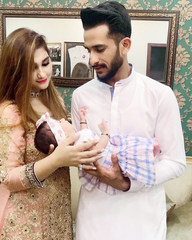 Cricketer Hassan Ali With His Wife And Daughter - Beautiful Pictures