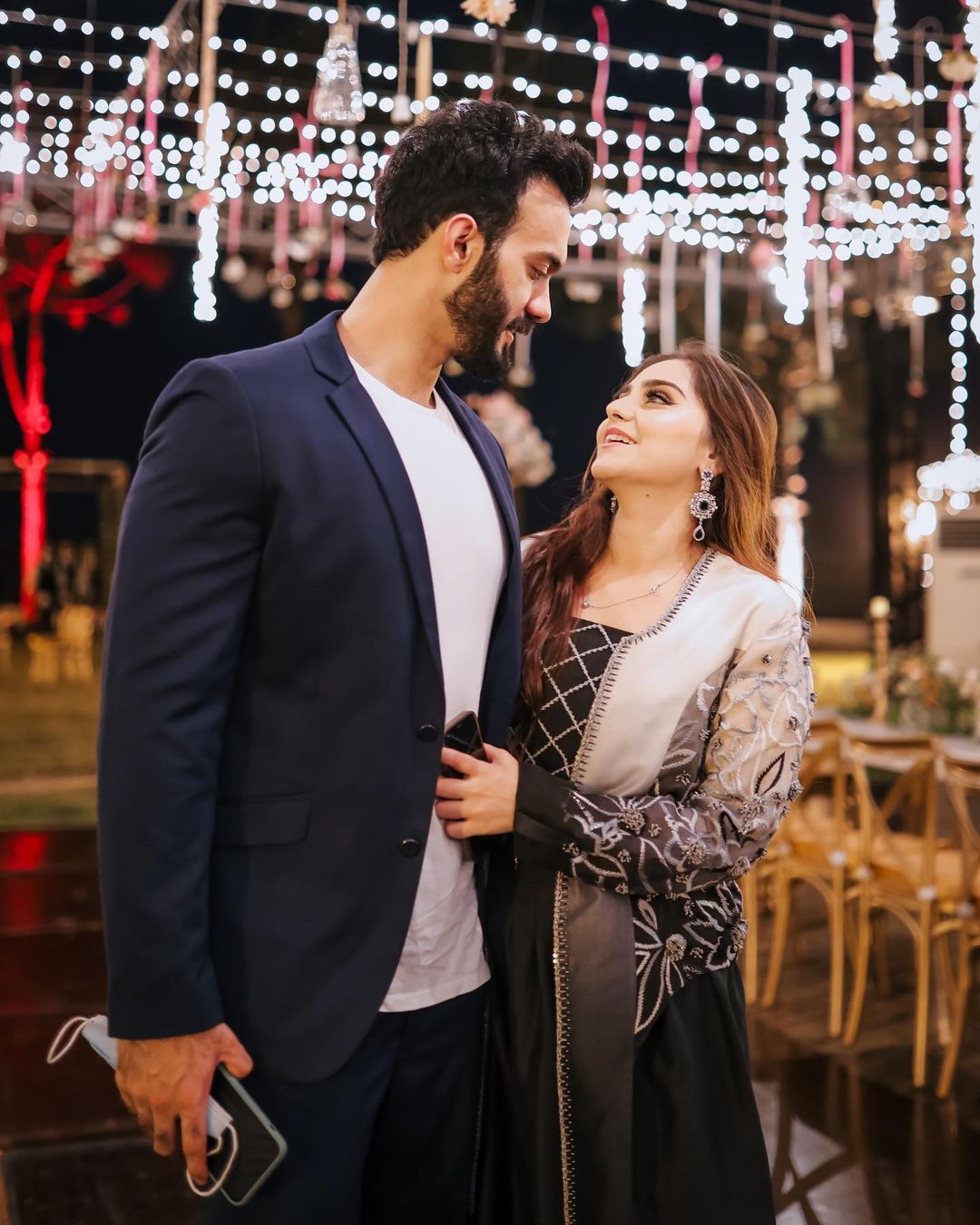 Komal Baig With Husband Enchanting Pictures From Aima Baig's Engagement