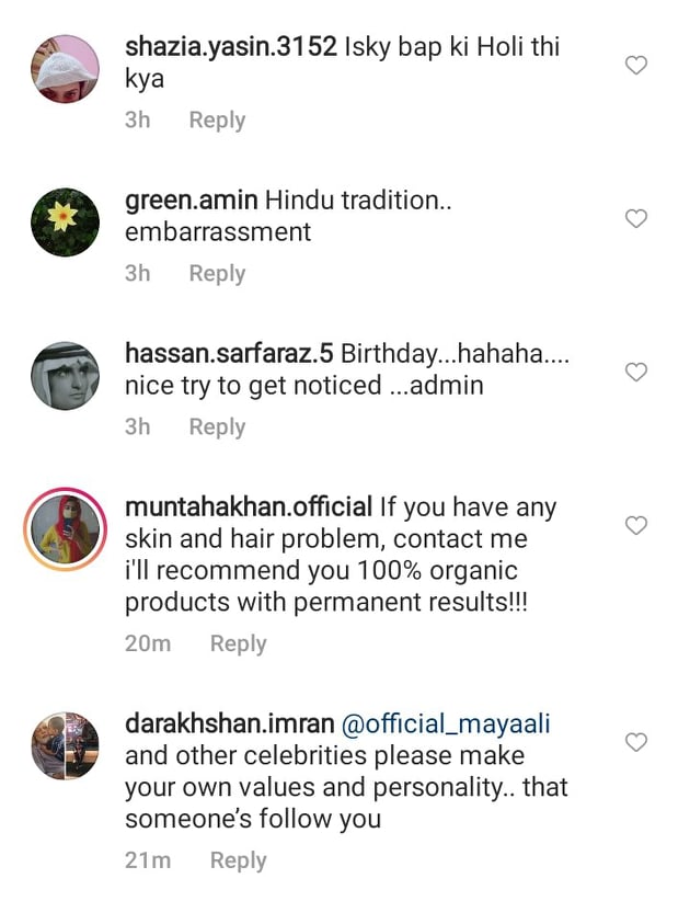 Netizens' Criticism On Maya Ali's Holi-Themed Birthday Party