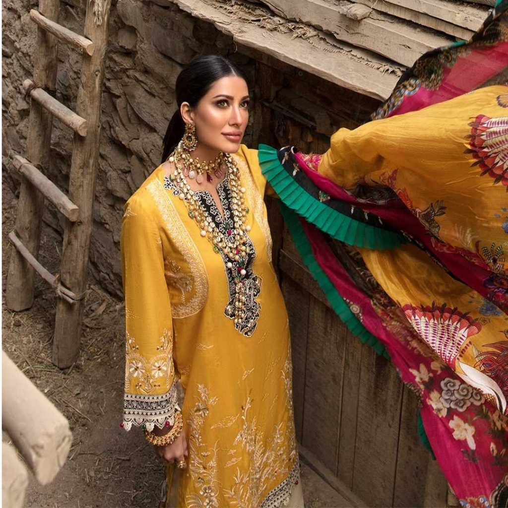 Mehwish Hayat Looks Alluring In Shoot For Nisa Hussain X Ittehad