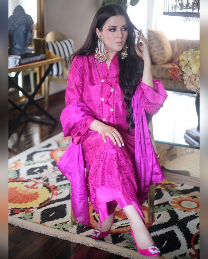 Natasha Ali Looked Spellbinding In Fuchsia-Colored Dress With Her Daughter