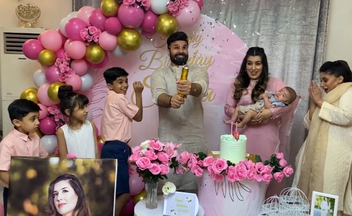 Rahim Pardesi Throws A Surprise Birthday Party For Second Wife