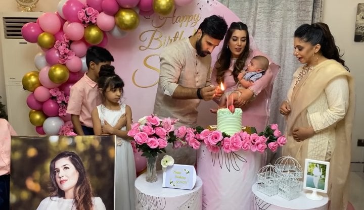 Rahim Pardesi Throws A Surprise Birthday Party For Second Wife