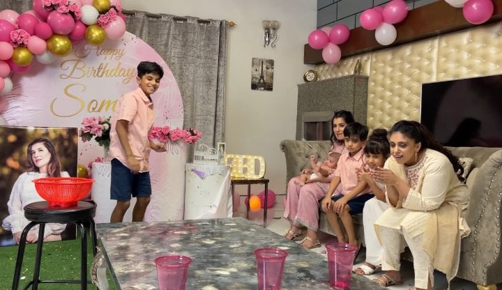 Rahim Pardesi Throws A Surprise Birthday Party For Second Wife