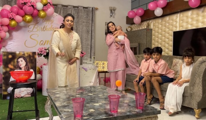 Rahim Pardesi Throws A Surprise Birthday Party For Second Wife