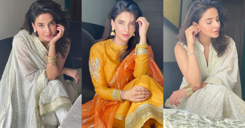 Saba Qamar Ravishing Looks From Eid-ul-Adha Day 1 And Day 2