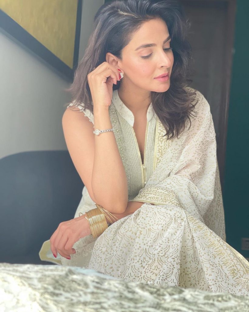 Saba Qamar Ravishing Looks From Eid-ul-Adha Day 1 And Day 2