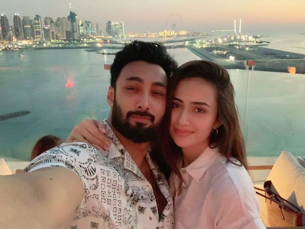 Adorable Pictures Of Sana Javed And Umair Jaswal