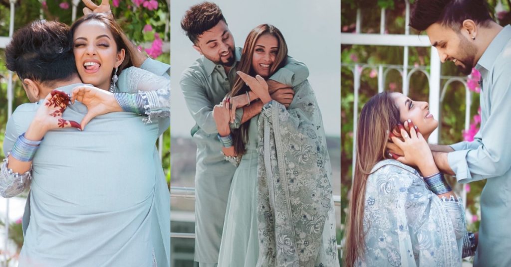 Sanam Chauhdry's Loved-up Eid Pictures With Husband