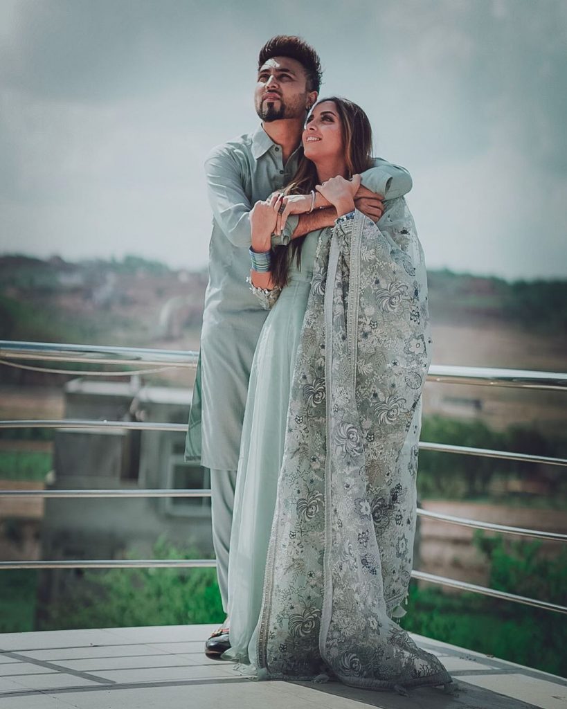 Sanam Chauhdry's Loved-up Eid Pictures With Husband