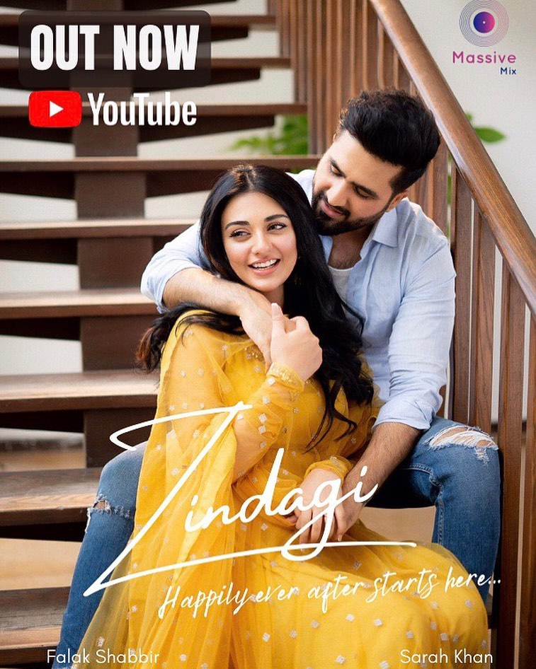 Falak Shabir's Latest Romantic Song Zindagi Featuring Sarah Khan Is Out Now