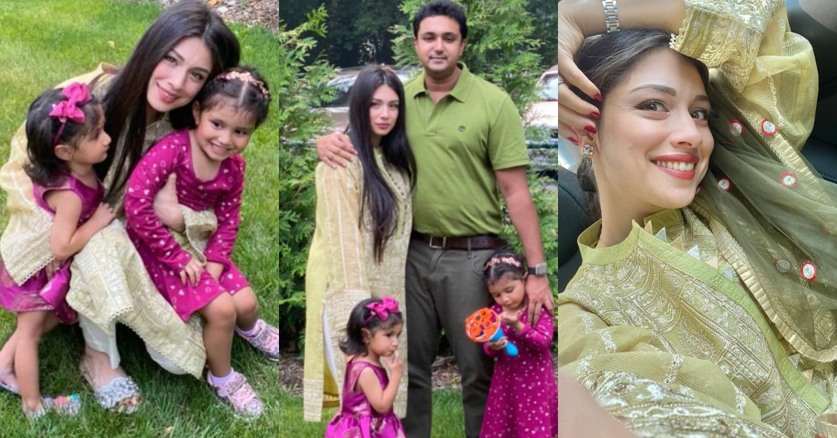 Sidra Batool Adorable Family Clicks From Eid | Reviewit.pk