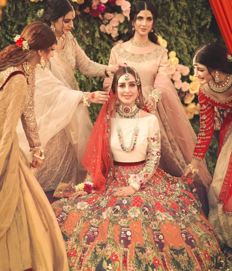 Sidra Niazi Dolled Up As A Traditional Bride In Her Recent Shoot
