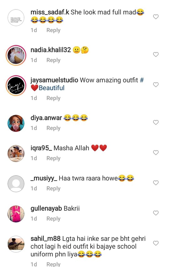 Netizens React To Sonya Hussyn's Look From Eid-Ul-Adha Day 1