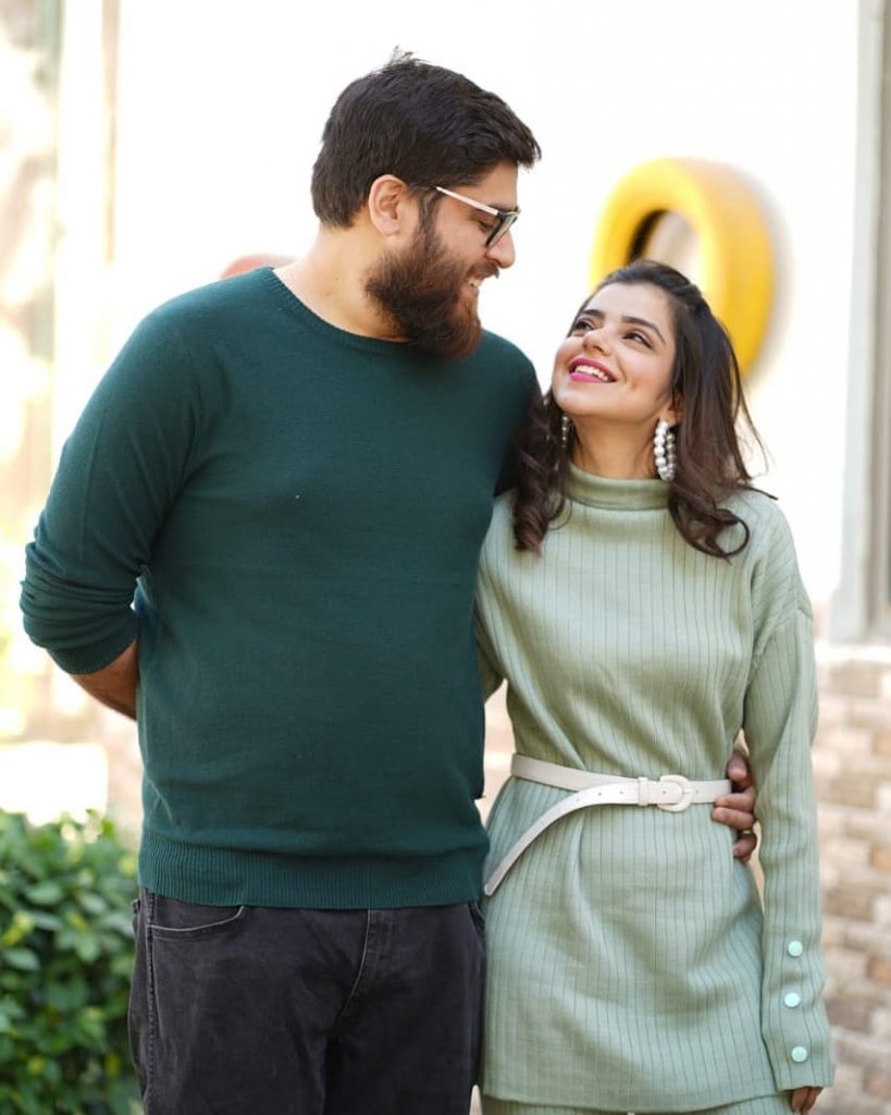 Adorable Pictures Of Srha Asgr With Her Husband