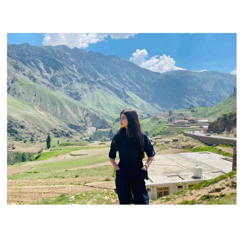 Zainab Shabbir Enjoying Breathtaking Views Of Narran Valley