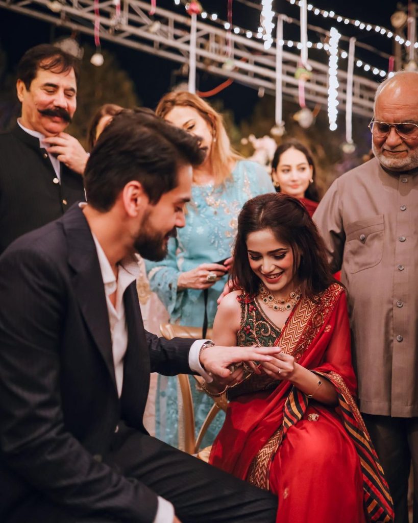 Unseen Pictures From Aima Baig's Engagement Ceremony