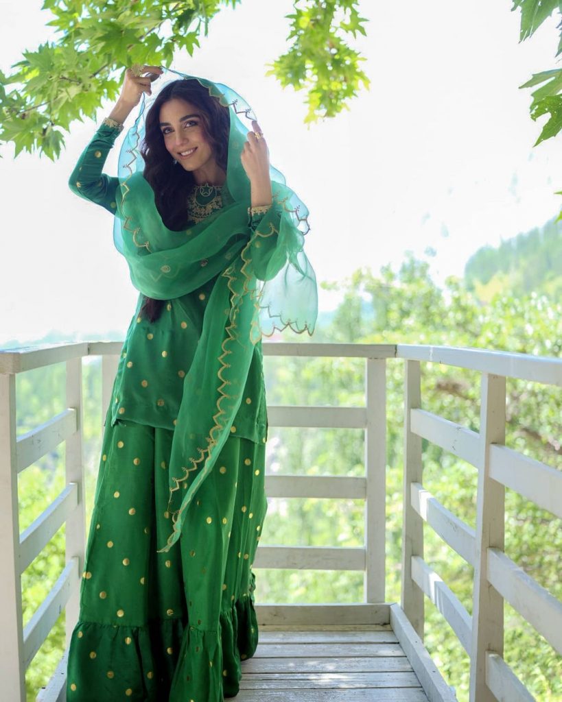 Aiman Khan & Maya Ali Gracing The Shades Of Green With Elegance