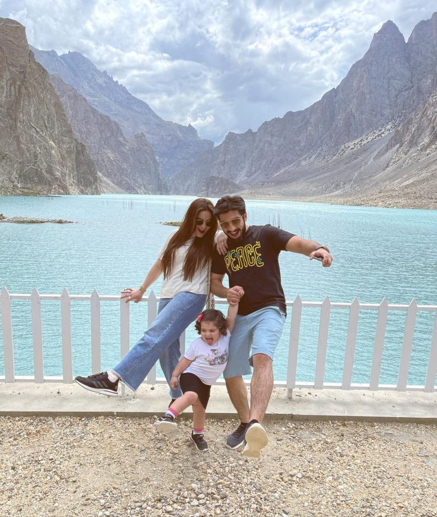 Recent Beautiful Pictures Of Aiman Khan And Muneeb Butt From Skardu