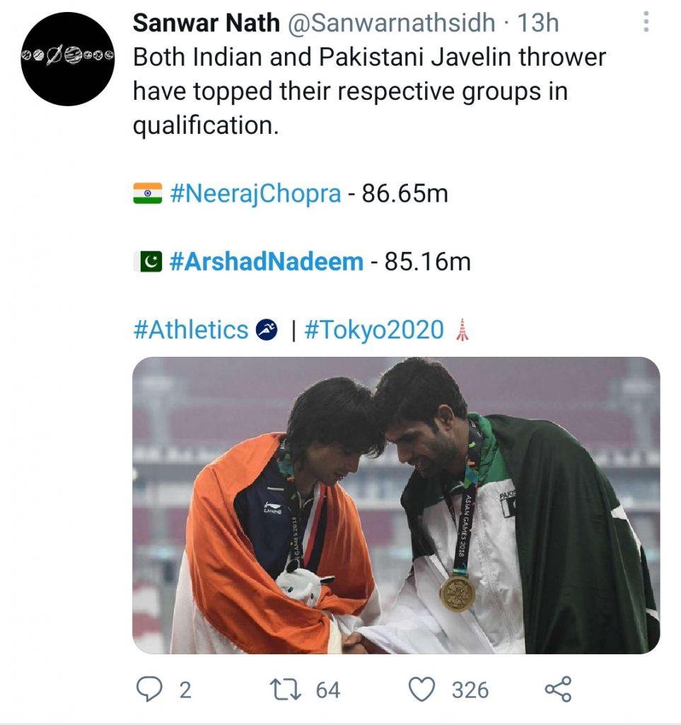 Celebrities Wishing Arshad Nadeem Who Reached Final Round Of Javelin Throw