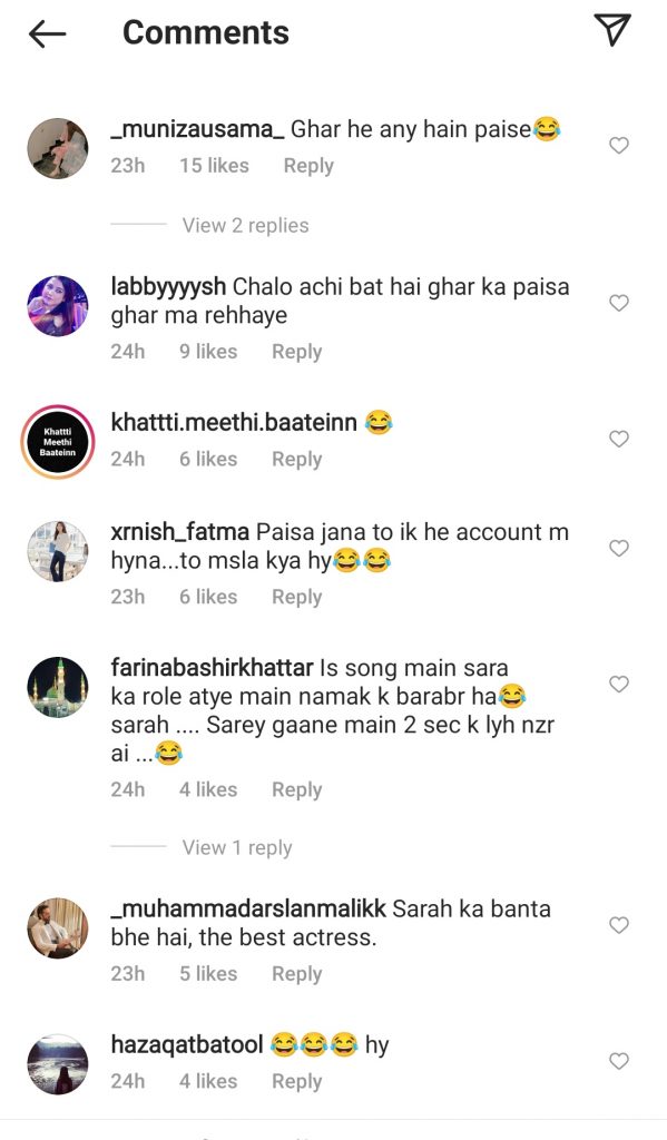 Fans Coming Up With Funny Comments On Falak Paying Sarah For Modelling