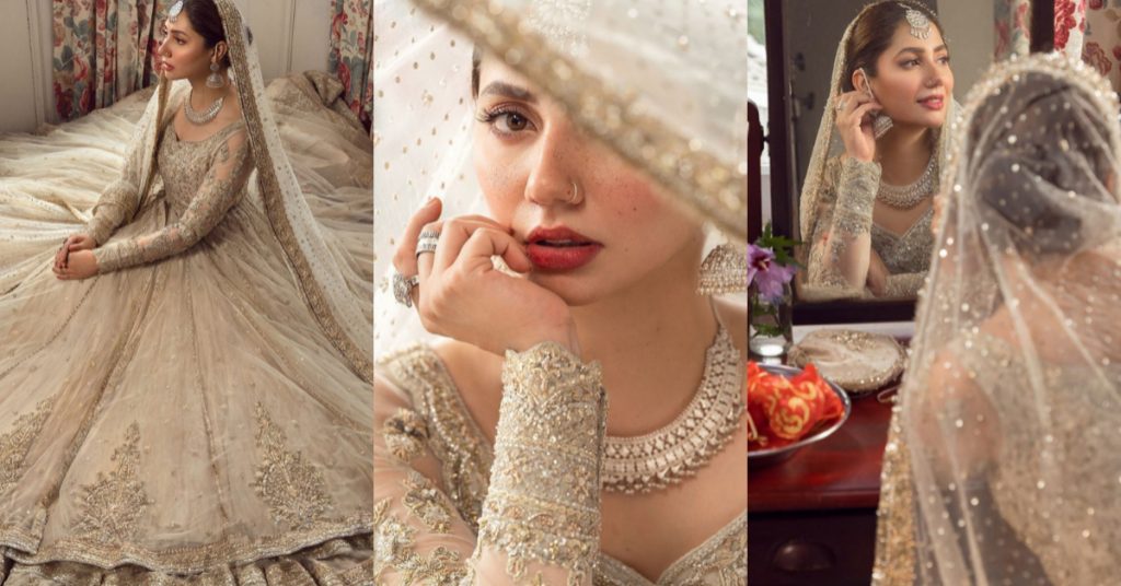 Mahira Khan Stuns In Yellow Bridal Lehnga Choli By Faiza Saqlain