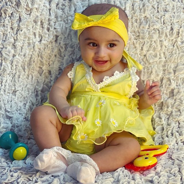 Latest Adorable Pictures Of Hassan Ali's Daughter Helena