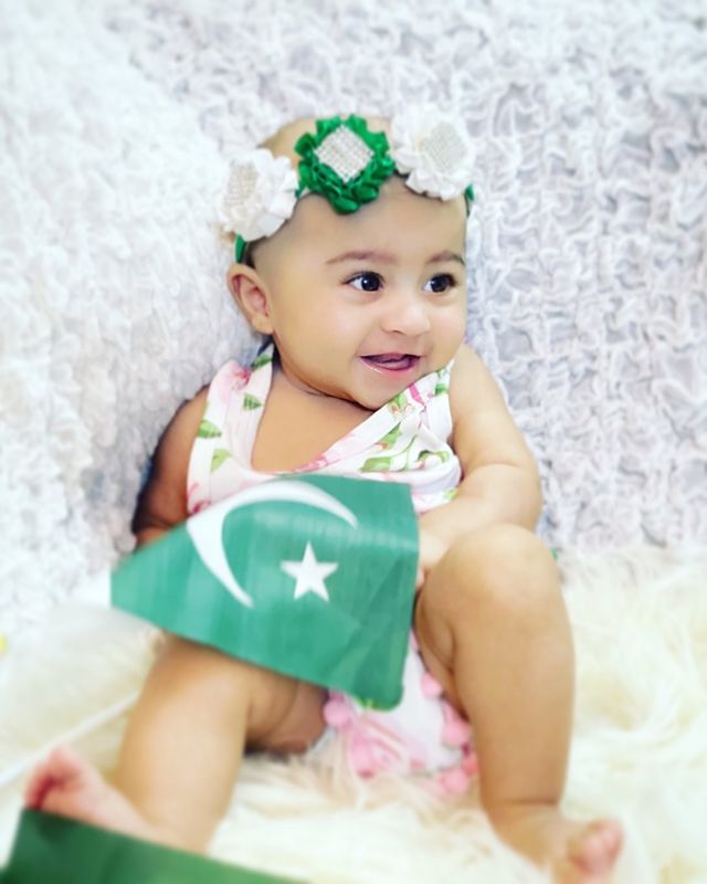 Latest Adorable Pictures Of Hassan Ali's Daughter Helena