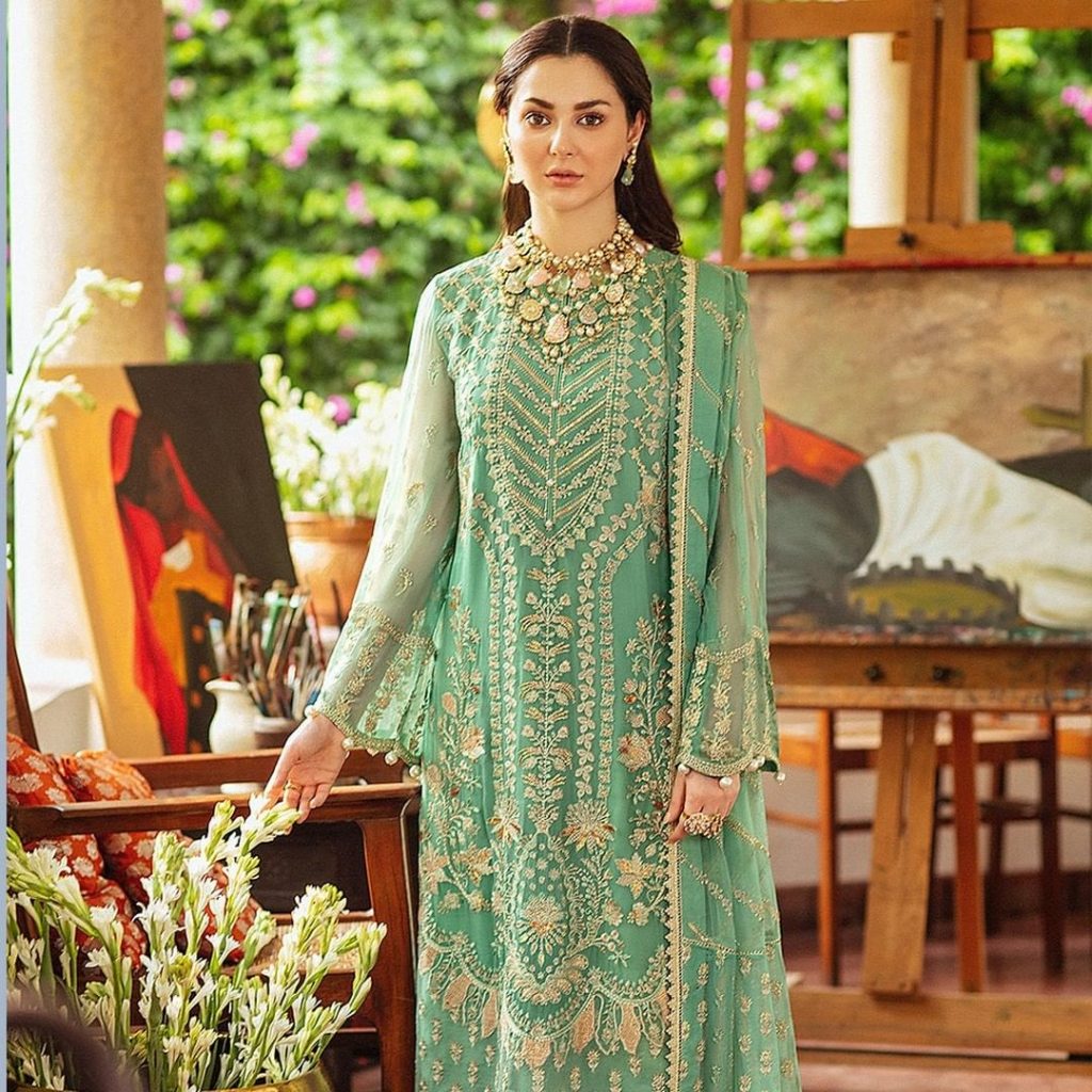 Afrozeh's Upcoming Wedding Formal Collection Featuring Hania Aamir