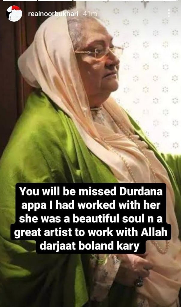 Pakistani Celebrities Bid Farewell To Durdana Butt