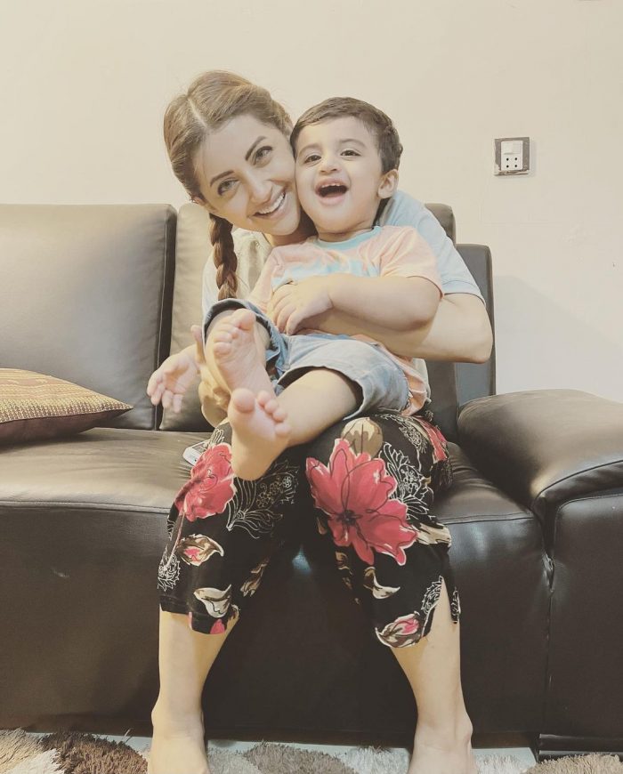 Enchanting Pictures Of Actress Moomal Khalid With Her Son