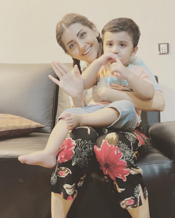 Enchanting Pictures Of Actress Moomal Khalid With Her Son