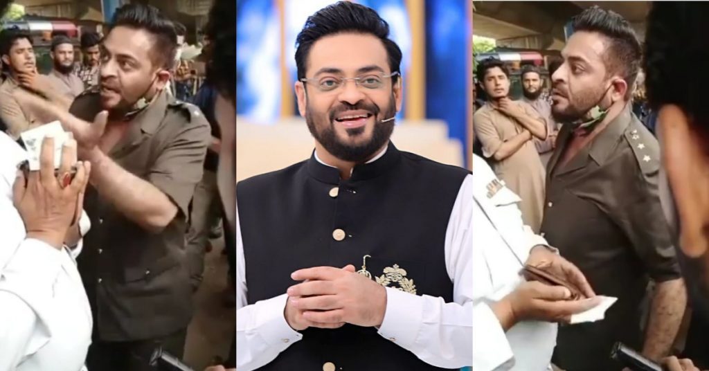Aamir Liaquat Got Furious On A Traffic Constable And Public Is Amused