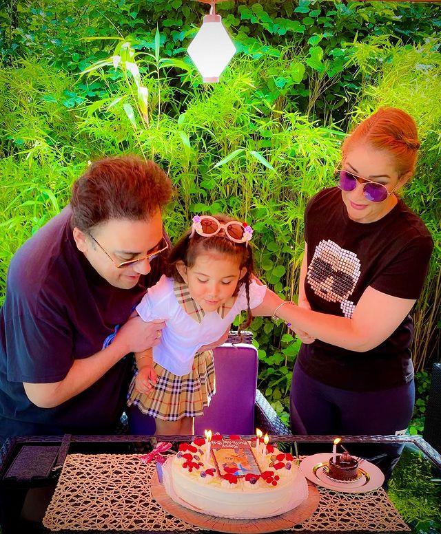 Adnan Sami Khan's 50th Birthday Celebration With Family