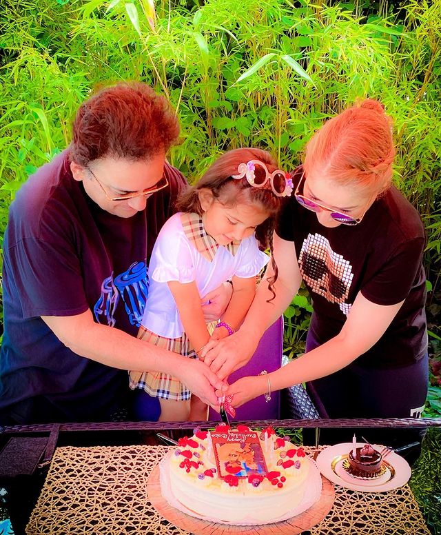 Adnan Sami Khan's 50th Birthday Celebration With Family