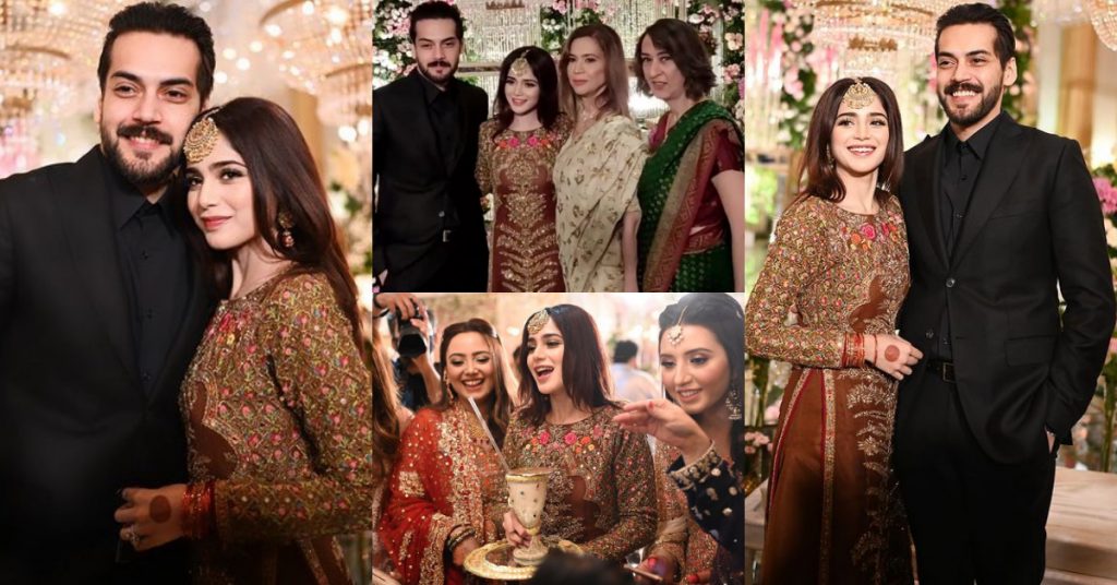 Beautiful Portraits Of Aima Baig And Shahbaz Shigri From Her Sister's Wedding