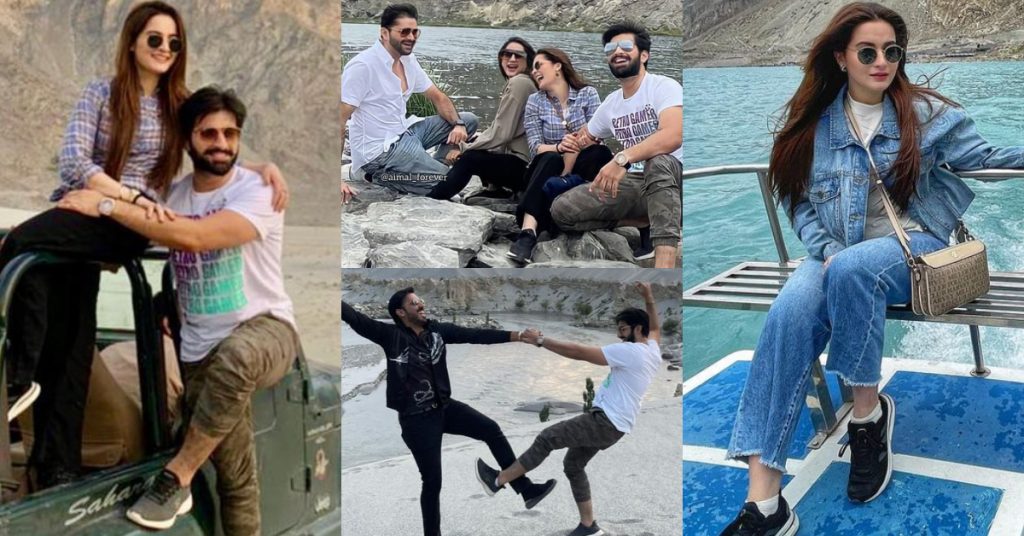 Aiman Khan And Muneeb Butt Latest Clicks From Skardu