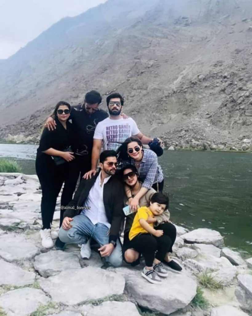 Aiman And Muneeb Spotted With Family Friends